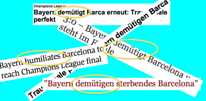 Bayern demuetigt Barcelona